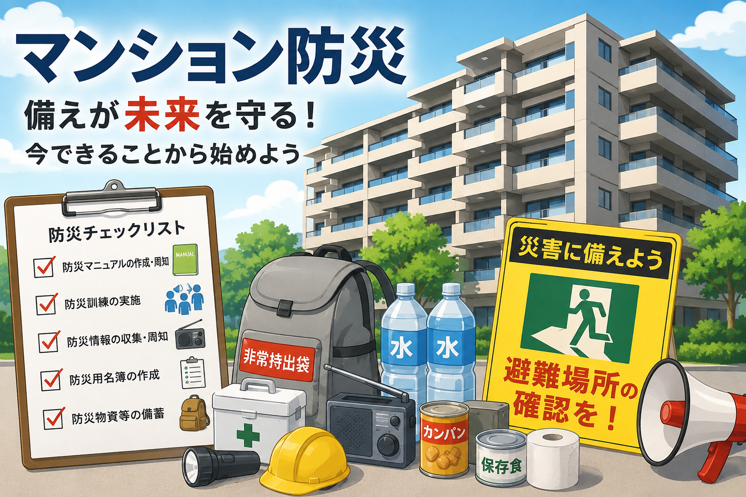 令和7年改正 マンション標準管理規約の防災業務と管理組合の対策